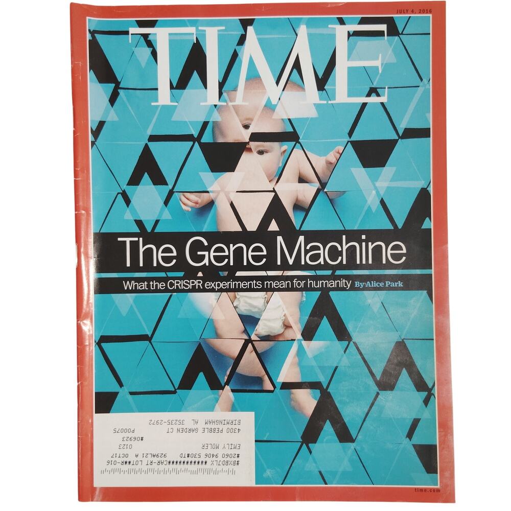 TIME Magazine July 4, 2016 Gene Machine CRISPR Cover - Alice Park Back Issue
